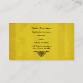 Extravagantes Elefantendesign fette, helle Farben Visitenkarte (Rückseite)