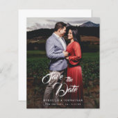 Extravagantes elegantes Foto Save the Date (Vorne/Hinten)