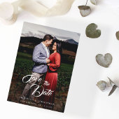 Extravagantes elegantes Foto Save the Date Einladung