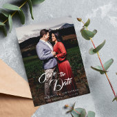 Extravagantes elegantes Foto Save the Date Einladung