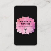 Extravagantes Etikett Wein mit Weinstock Visitenkarte (Vorderseite)