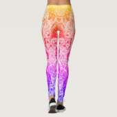 Extravagantes Farbdesign Leggings (Rückseite)