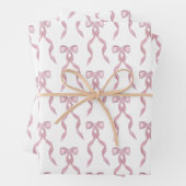 Extravagantes Farbrosa Muster Geschenkpapier Set (Beispiel)