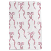 Extravagantes Farbrosa Muster Mittlere Geschenktüte (Rückseite)