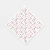 Extravagantes Farbrosa Muster Serviette (Ecke)