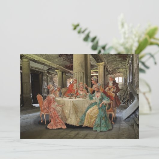 Extravagantes Fest Feiertagskarte (Stehend Vorderseite)