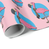 Extravagantes Flamingo Glossy Wrapping Paper, 30"  Geschenkpapier (Rolleneckpunkt)