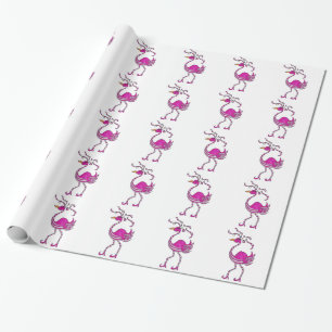 Extravagantes Flamingo-Verpackungs-Papier Geschenkpapier