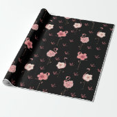 Extravagantes Flamingos Wrapping Paper Geschenkpapier (Ungerollt)