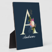 Extravagantes florales Monogramm A II Fotoplatte (Seite)