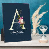 Extravagantes florales Monogramm A II Fotoplatte (Seite)