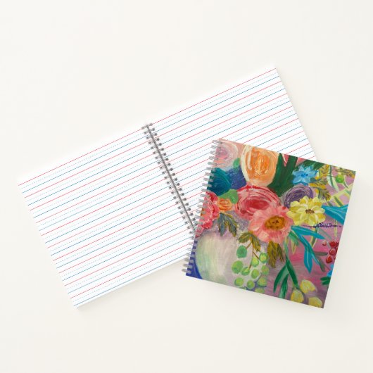 Extravagantes florales Spiralnotebook Notizblock (Innenseite)