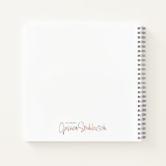 Extravagantes florales Spiralnotebook Notizblock (Rückseite)