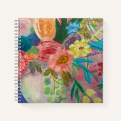 Extravagantes florales Spiralnotebook Notizblock (Vorderseite)