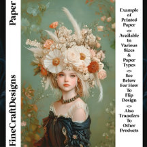 Extravagantes Florenhautpapier Frauen CN9-Kunsthan