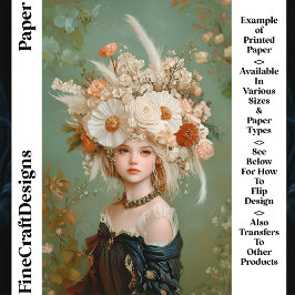 Extravagantes Florenhautpapier Frauen CN9-Kunsthan