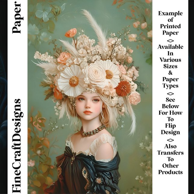 Extravagantes Florenhautpapier Frauen CN9-Kunsthan (Von Creator hochgeladen)