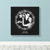 Extravagantes Foto aus Schwarz und Weiß Leinwanddruck (Insitu (Holzboden))