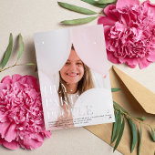 Extravagantes Foto | Grad | Silberstreifen Folieneinladung