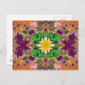 Extravagantes Fraktal Postkarte (Vorne/Hinten)