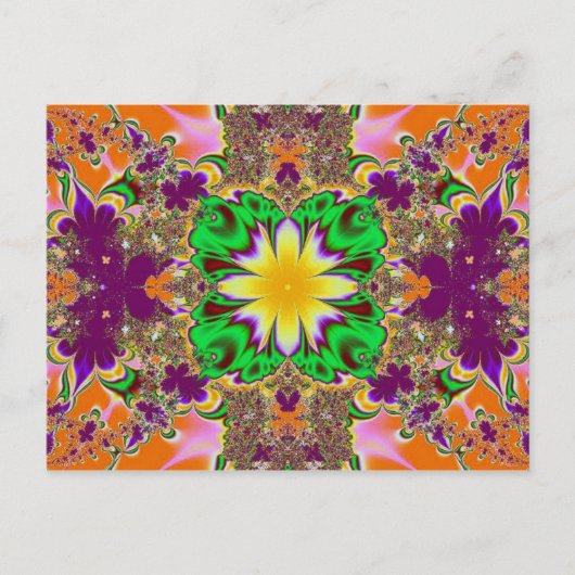 Extravagantes Fraktal Postkarte (Vorderseite)