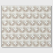 Extravagantes Fraktal Schneeflocken Geschenkpapier (Flach)