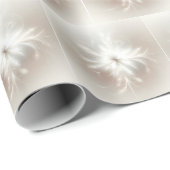 Extravagantes Fraktal Schneeflocken Geschenkpapier (Rolleneckpunkt)