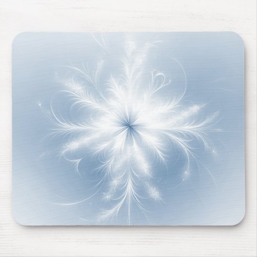 Extravagantes Fraktal Snowflake Mousepad (Vorne)