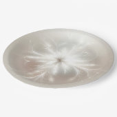 Extravagantes Fraktal Snowflake Pappteller (Schrägansicht)