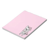 Extravagantes Französisches Bulldog Notepad Notizblock (Rotiert)