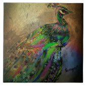 Extravagantes Gefieder Fliese (Vorderseite)