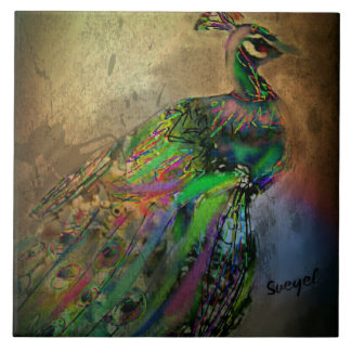 Extravagantes Gefieder Fliese