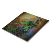 Extravagantes Gefieder Fliese (Seite)