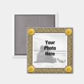 Extravagantes Gerahmtes Foto Magnet (Vorderseite/Rückseite)