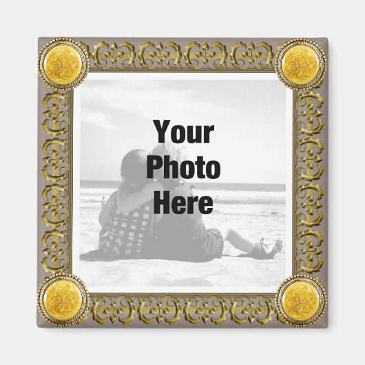 Extravagantes Gerahmtes Foto Magnet (Vorne)