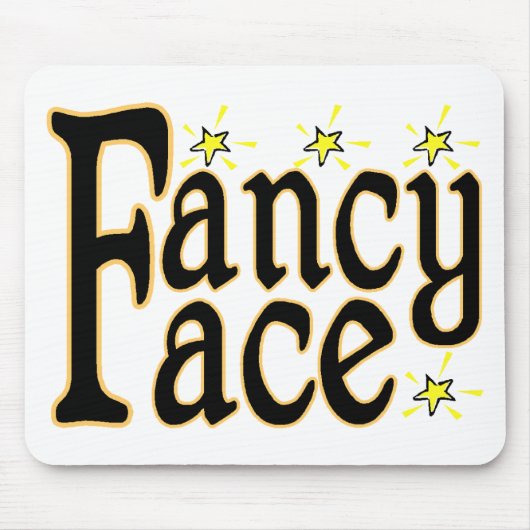 Extravagantes Gesicht Mousepad (Vorne)