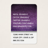 Extravagantes Glitzer Influenzavorspielerin Schaus (Rückseite)