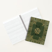 Extravagantes Gold & Green Book of Shadows Notizblock (Innenseite)
