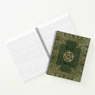 Extravagantes Gold & Green Book of Shadows Notizblock
