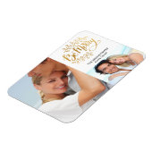 Extravagantes Gold in 2 Fotocollage Holiday Magnet (Linke Seite)