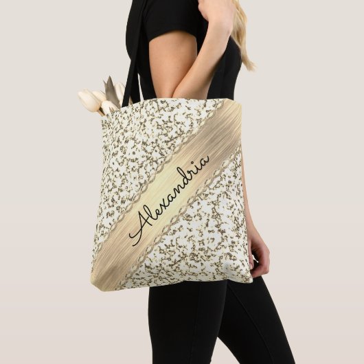 Extravagantes Gold-Shimmery-Marmor Tasche (Von Nahem)