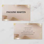 Extravagantes Goldband | Luxus Visitenkarte (Vorne/Hinten)