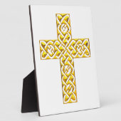 Extravagantes Goldenes Kreuz Fotoplatte (Seite)