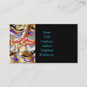 Extravagantes Goldsilber Visitenkarte