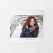 Extravagantes Graduate Multi Foto Dreifach Gefaltete Ankündigung (Cover)