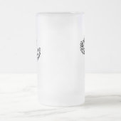 Extravagantes Great Dane Portrait Mattglas Bierglas (Mittel)