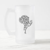 Extravagantes Great Dane Portrait Mattglas Bierglas (Links)