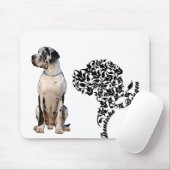 Extravagantes Great Dane Portrait Mousepad (Mit Mouse)