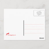 Extravagantes Great Dane Portrait Postkarte (Rückseite)