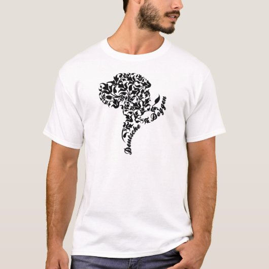 Extravagantes Great Dane Portrait T-Shirt (Vorderseite)